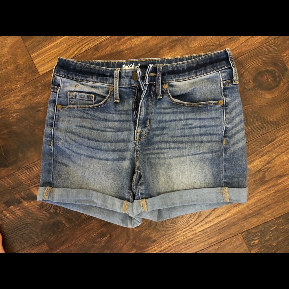High Mid-Rise Jean Shorts